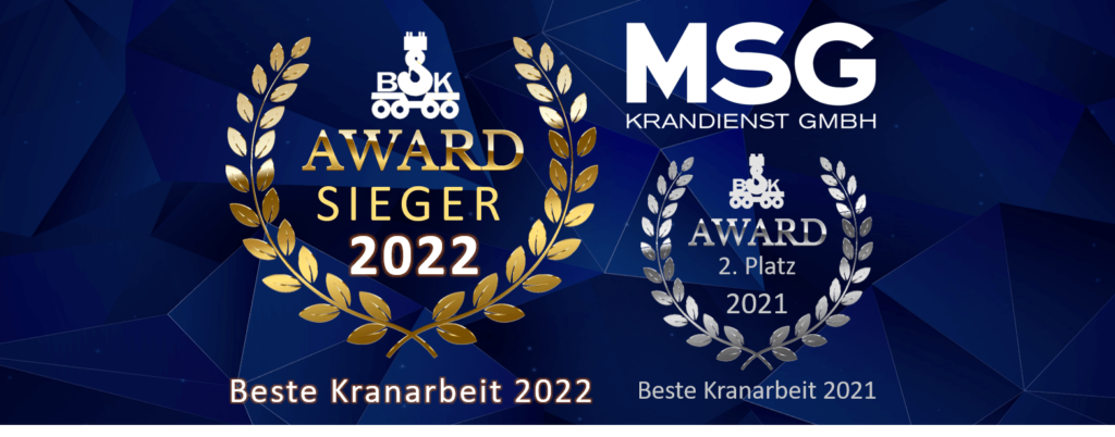 BSK Award für Beste Kranarbeit